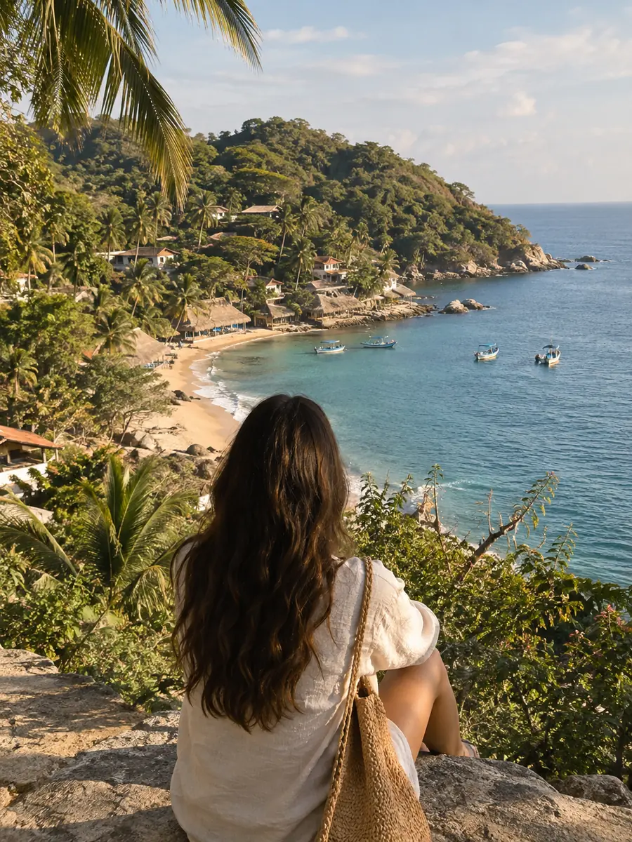 View at Yelapa Beach and Village